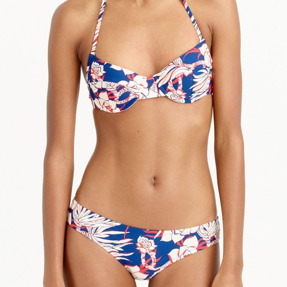 NWOT J. Crew French Cross Back Bikini
